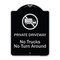 Signmission Designer Series-Private Driveway. No Trucks No Turnaround, 24" x 18", BS-1824-9779 A-DES-BS-1824-9779 - alternate 1